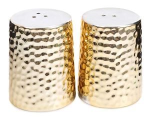 Elegant Metal Salt Pepper <b>Set</b> Long-lasting with Easy-to-Pour Holes Effortless Seasoning Application for <b>Herb</b> & <b>Spice</b> Tools - Product Image 2