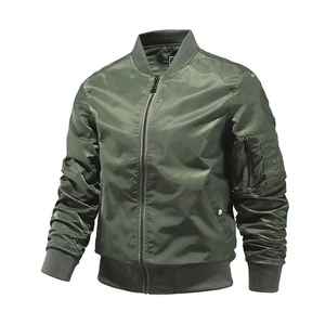 2025 New Spring <b>Summer</b> Bomber <b>Jacket</b> <b>Men</b> Solid Color Fashion Baseball <b>Jackets</b> New In Outerwears <b>Jackets</b> for <b>Men</b> - Product Image 4
