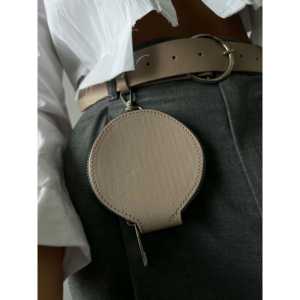 Ceinture en cuir de vachette à boucle ronde pour chemises, vestes, pantalons, robes - Product Image 4