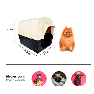 PDA007C-999-V01 per gatti modello di casa per cani in plastica alla moda DUNA - Product Image 2