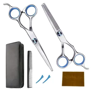 Hairdressing Scissors Set Professional Thinning Home uso e barbeiro fornecedor de aço inoxidável preço barato do Paquistão