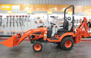 Achetez un tracteur utilitaire compact Kubota BX23S à bas prix avec chargeur frontal et pelle arrière, de qualité professionnelle, diesel, TLB, pour la construction agricole - Product Image 4