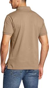 เสื้อเชิ้ตแขนสั้นสำหรับผู้ชายผ้าฝ้าย100% ถักสีพื้นกันยับ160กรัมสำหรับผู้ชายน้ำหนักปานกลาง - Product Image 6