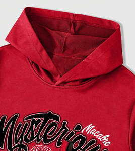 Ensemble 2 pièces tendance pour homme : sweat à capuche imprimé DTF personnalisé (motifs croix et lettres) et pantalon de survêtement à cordon de serrage pour l'hiver - Product Image 2