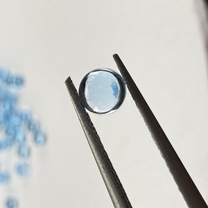 Haute qualité 5mm pour topaze bleue suisse Cabochon rond pierre précieuse en vrac naturelle pour la fabrication de bijoux - Product Image 3