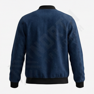 Chaqueta Vaquera Desgastada para Hombre para Bordar Logotipos Personalizados, el Mejor Diseño, 100% Algodón, Chaqueta Vaquera de Calidad Profesional - Product Image 2