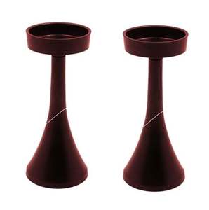 Noël décoratif Unique T lumière support Matt Mehroon poudre enduit Design moderne bougeoir fait à la main personnalisé - Product Image 1