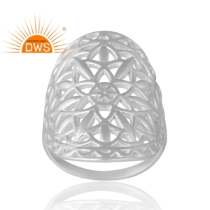 Handmade Design 925 Sterling Silver Cocktail Band <b>Ring</b> Custom Jewelry for Women Gift for Her <b>Indian</b> Jewelry Manufacturer - Product Image 1