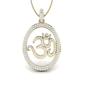 Ishi Diamantes Divino Símbolo 18K Colgante de Oro con Diamante Cultivado en Laboratorio - Product Image 1