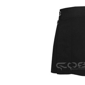 กระโปรงลายตารางสีดำเงาพร้อมลายสก็อตสุดคลาสสิกเพื่อความหรูหราเหนือกาลเวลาและความอเนกประสงค์ที่ทันสมัย - Product Image 2