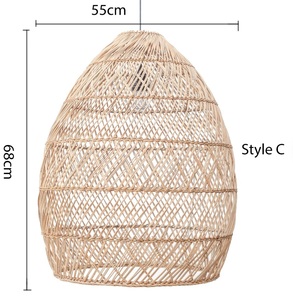 Lampe suspendue en rotin fait à la main pour une vie durable. Qualité durable pour la maison, le Spa, les Restaurants - Product Image 5