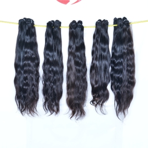 Paquet indien vierge non traité cheveux de couleur naturelle brute femmes noires traitement des vagues profondes aucun tissage Extensions de cheveux humains - Product Image 1