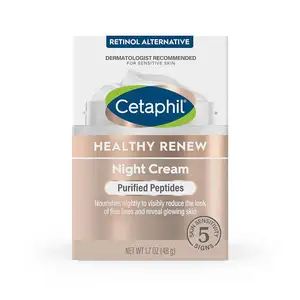 Cetaphil健康更新肌肤收紧晚霜1.7盎司，抗皱修复霜