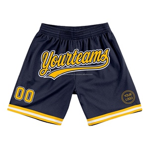 Men Team Basketball Mesh Shorts with Custom Name Number Sublimation Printing <b>Elastic</b> Waist for Private Label OEM Sportswear - Product Image 3