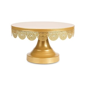 Customized Design Gold Finished Metal <b>Cake</b> <b>Server</b> Stand Manufacturer New Arrival Handmade Decorative Metal <b>Cake</b> Stand - Product Image 3