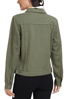 En stock, veste en jean décontractée de haute qualité, respirante, en coton denim, séchage rapide, pour femmes, fabriquée au Pakistan
