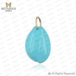 Sólido 14K oro amarillo Enemel Shell colgante Pave diamante Shell joyería Unisex regalo hecho a mano nuevo diseñador colgante cauri Shell - Product Image 4