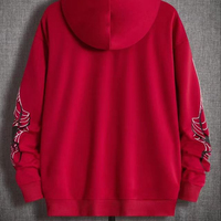 Sudadera con Capucha Gráfica 100% Algodón, Corte Ajustado, Alta Calidad para Hombre, Ropa Urbana Moderna de Invierno