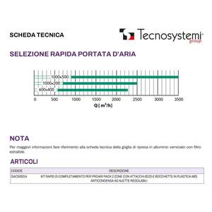 ชุดอุปกรณ์สำเร็จรูปสำหรับ PROAIR PACK 2 โซน พร้อมการเชื่อมต่อ 125 Tecnosystemi - Product Image 6