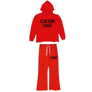 Ensemble pantalon de survêtement et sweat à capuche design personnalisé Ensembles 2 pièces pantalons de survêtement baggy pour hommes - Product Image 2