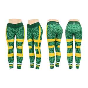 Pantalon de yoga de fitness serré personnalisé pour femmes Leggings de sport imprimés par sublimation à la taille élastique - Product Image 5