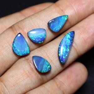 Lot de 14 carats doublet d'opale australienne doublet multi-feu doublet d'opale fabrication de bijoux pierres précieuses de qualité supérieure - Product Image 3