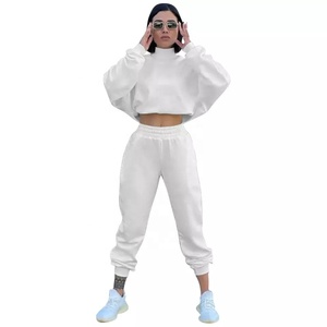 Ensemble de survêtement 2 pièces en velours pour femme, jogging court, vêtements d'hiver - Product Image 4