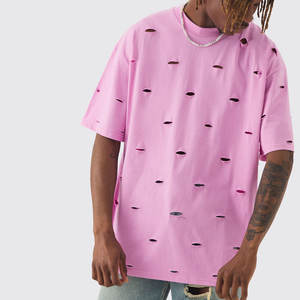 T-shirt pour homme en coton 100% de qualité supérieure, délavé, avec impression personnalisée de votre logo de marque, OEM, t-shirt délavé - Product Image 3