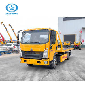 Nuevo Camión de Remolque Howo Diésel 4x2, Transmisión Manual, Capacidad de 6 Toneladas, Transportador de Autos, Remolque de Rescate en Carretera, <span class=keywords><strong>Plataforma</strong></span> Plana - Product Image 2