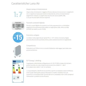 Caldera de Condensación Integrada Baxi Luna Air de 24 kW para Sistemas de Climatización Doméstica con Producción Instantánea de Agua Caliente - Product Image 5