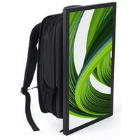 Mochila con Pantalla LCD de 11.6/15/17/18.5/21.5/24/27/32 Pulgadas, Reproductor Publicitario, Cartel Publicitario