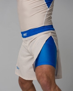 กางเกง MMA ผู้ชายสั่งทำคุณภาพสูง ลายพิมพ์แบบรีดร้อน โพลีเอสเตอร์ 100% น้ำหนักเบา ระบายอากาศได้ดี ยืดหยุ่น แห้งเร็ว กำลังเป็นที่นิยมอย่างมาก - Product Image 2