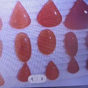 Piedra Preciosa Natural de Cornalina Mixta Lisa en Forma de Pera, Cabujón Suelto, de Alta Calidad, Última Colección de Joyería para Mujer en Línea H.A. Gemas 20% Nuevas - Product Image 5