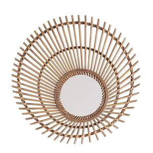 2025 Handmade <b>Rattan</b> Arch Wall <b>Mirror</b> Modern Half-Length Design Bulk Supply Crafted India Bathroom Decorative Purpose - Product Image 3