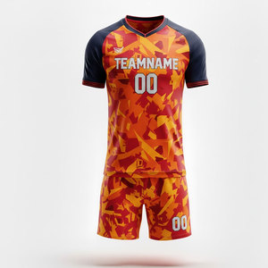 Erwachsenen-Fußball-Uniform-Set Verstellbare Shorts mit Kordelzug Atmungsaktiv Schnelltrocknend Lebendige Farben für Aktive Schul- und Vereins-Sportprogramme - Product Image 1