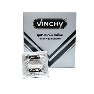 Preservativos Vinchy para homens, produto de látex de borracha natural feito na Tailândia, melhor qualidade, preço de atacado direto da fábrica