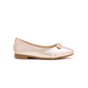 Zapatos de vestir formales dorados para niñas KD0743 - Product Image 3