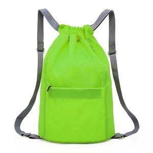Imperméable Pliable Cordon Sac À Dos Léger Simple Extérieur Camping Plage Natation Sports Sacs Durable Nylon Yoga Sacs - Product Image 4