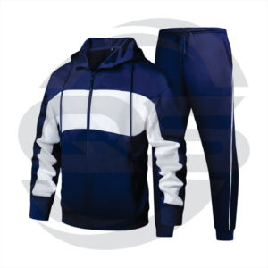 Ropa deportiva de poliéster ajustada para hombre personalizada, chándal, ropa deportiva de invierno de peso pesado - Product Image 3