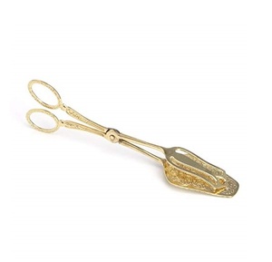 Pinzas para cubitos de hielo de latón de alta calidad con aspecto de diseñador, pinzas para servir de metal con diseño de aspecto personalizado y pinzas para alimentos de embalaje - Product Image 1