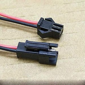 2pin JST <span class=keywords><strong>SM</strong></span> nối micro nam và nữ adapter cắm đỏ đen thiết bị đầu cuối kết nối cáp với 15cm - Product Image 4