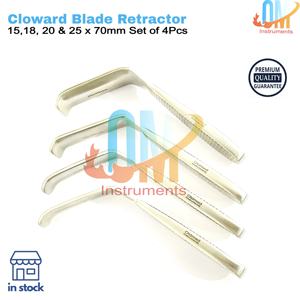 Nuevo Juego de Retractores Cloward Blade de 4 Piezas, Instrumentos Quirúrgicos Ortopédicos Manuales de Acero Inoxidable para Cirugía de Columna Vertebral, CE ISO - Product Image 2