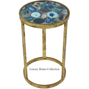 Mobilier classique de grande qualité pour la maison et le salon Table centrale moderne Table de centre de qualité supérieure en laiton de forme ronde - Product Image 2