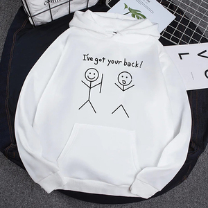 Sweats à capuche confortables et décontractés pour femmes pour l'automne hiver motif solide avec logo avant imprimé Style quotidien - Product Image 4