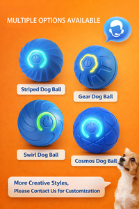 Jouet interactif pour animaux de compagnie, balle roulante électrique rechargeable par USB, en PC et TPR, résistant aux morsures, mouvement automatique, pour chien et <span class=keywords><strong>chat</strong></span> - Product Image 4