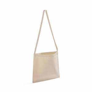 Bolso Tote Pequeño y Portátil de Lona de Algodón con Cierre de Cremallera y Decoración de Cadena, Color Sólido - Product Image 4