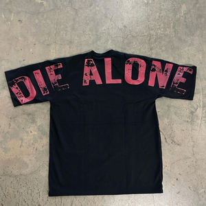 Streetwear personnalisé Boxy T-shirts vierges O Neck Heavyweight Cotton DTG Graphic Printed French Terry Tees for Mens Fashion - Product Image 3