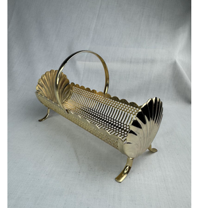 Bandeja chapada en oro de lujo con recortes adornados Servidor de dulces y frutas secas decorativas para bodas festivas y regalos Premium - Product Image 6