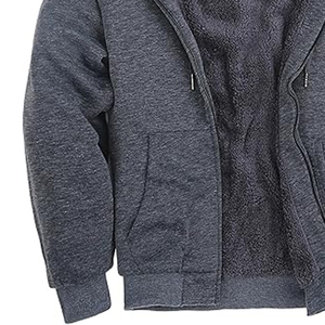 2025 nuevo estilo sudaderas con capucha para hombre cremallera de buena calidad 100% algodón cremallera completa calle para invierno venta en línea con servicio OEM - Product Image 3