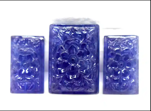 <b>Hand</b> Carved Beautiful Tanzanite Natural Crystal Carvings Loose Gemstone of Tanza - Product Image 2